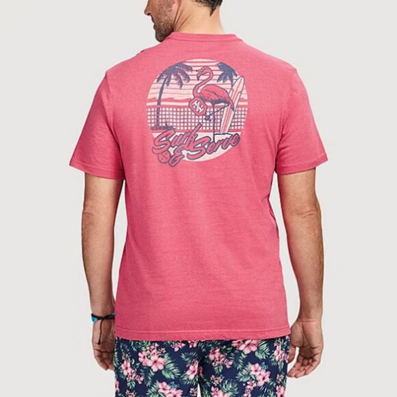 IZOD Saltwater Soft Wash Mens Crew Neck Graphic T-Shirt, Size Large - Picture 4 of 4